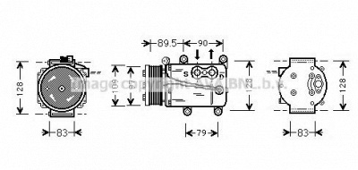 AVA QUALITY COOLING fdak082 -  Компрессор, кондиционер